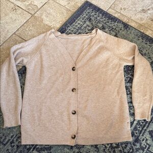 Women's Beige Cardigan Sweater